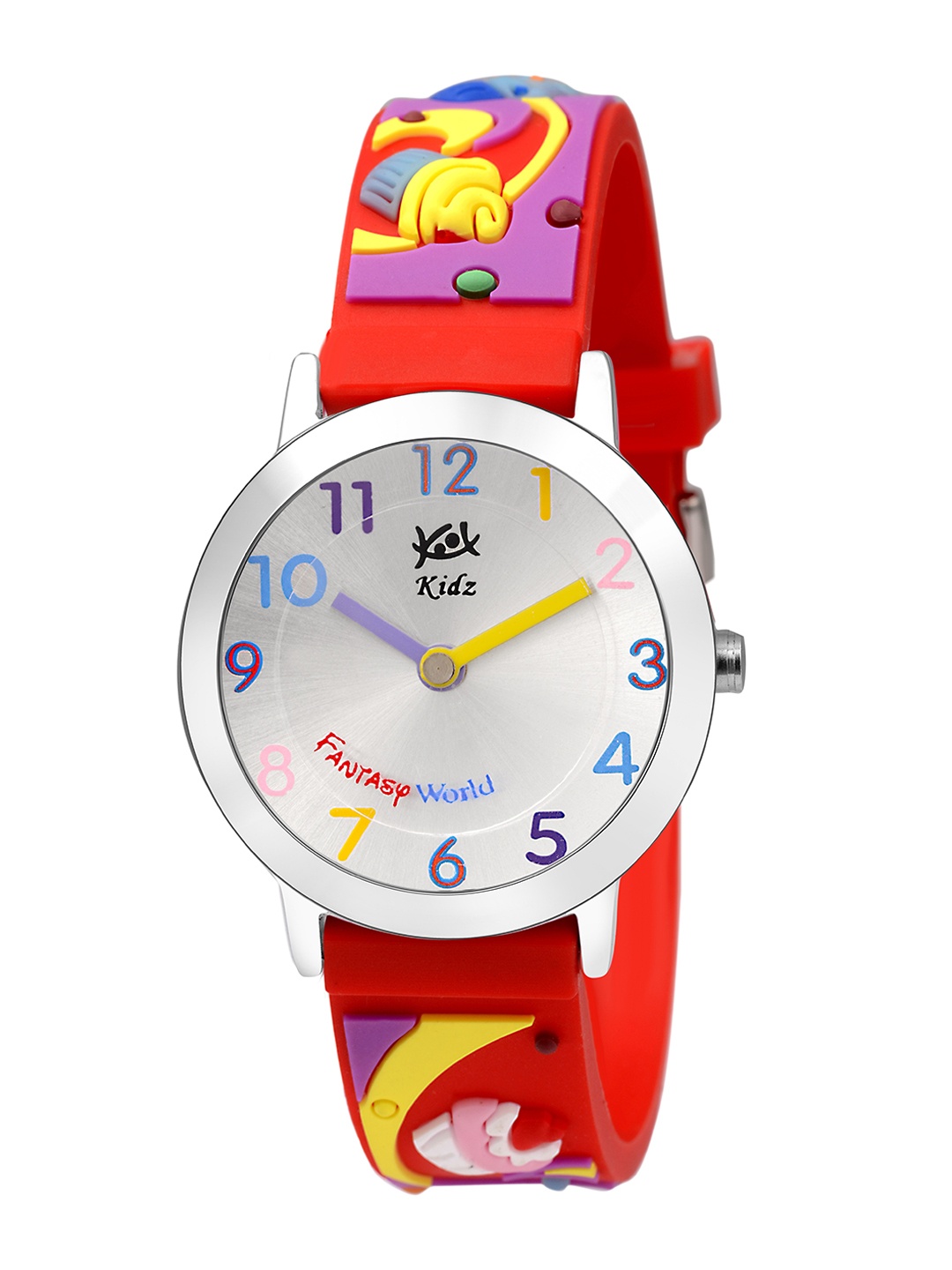 

Kool Kidz Unisex Kids Multicoloured Brass Printed Dial & Red Straps Analogue Watch KOOL KIDZ KK 302 RD