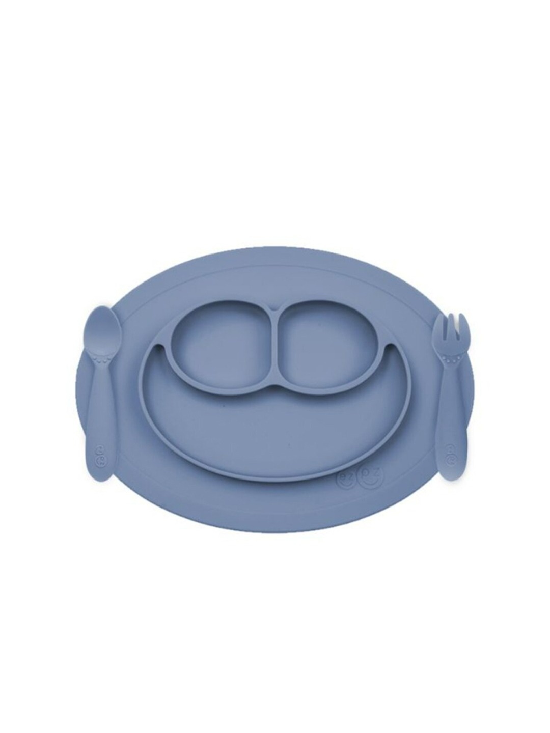 

ezpz Kids Blue Solid Mini Feeding Set, Navy blue