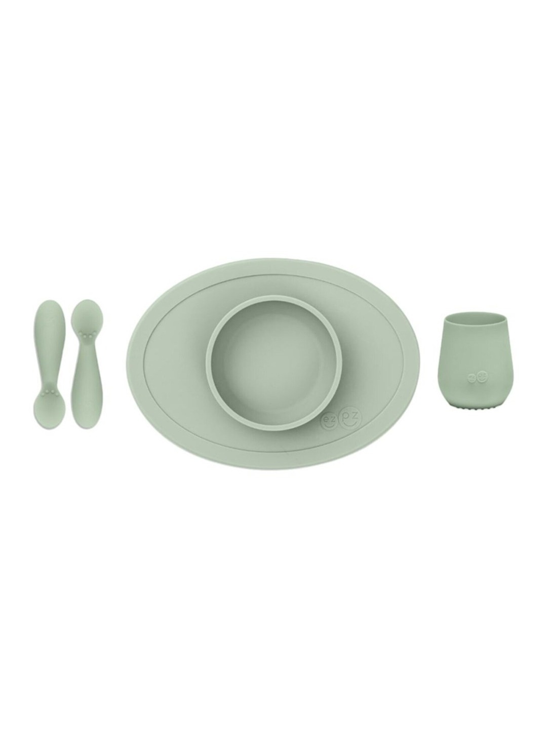 

ezpz Infant Kids Green FDA First Foods Set