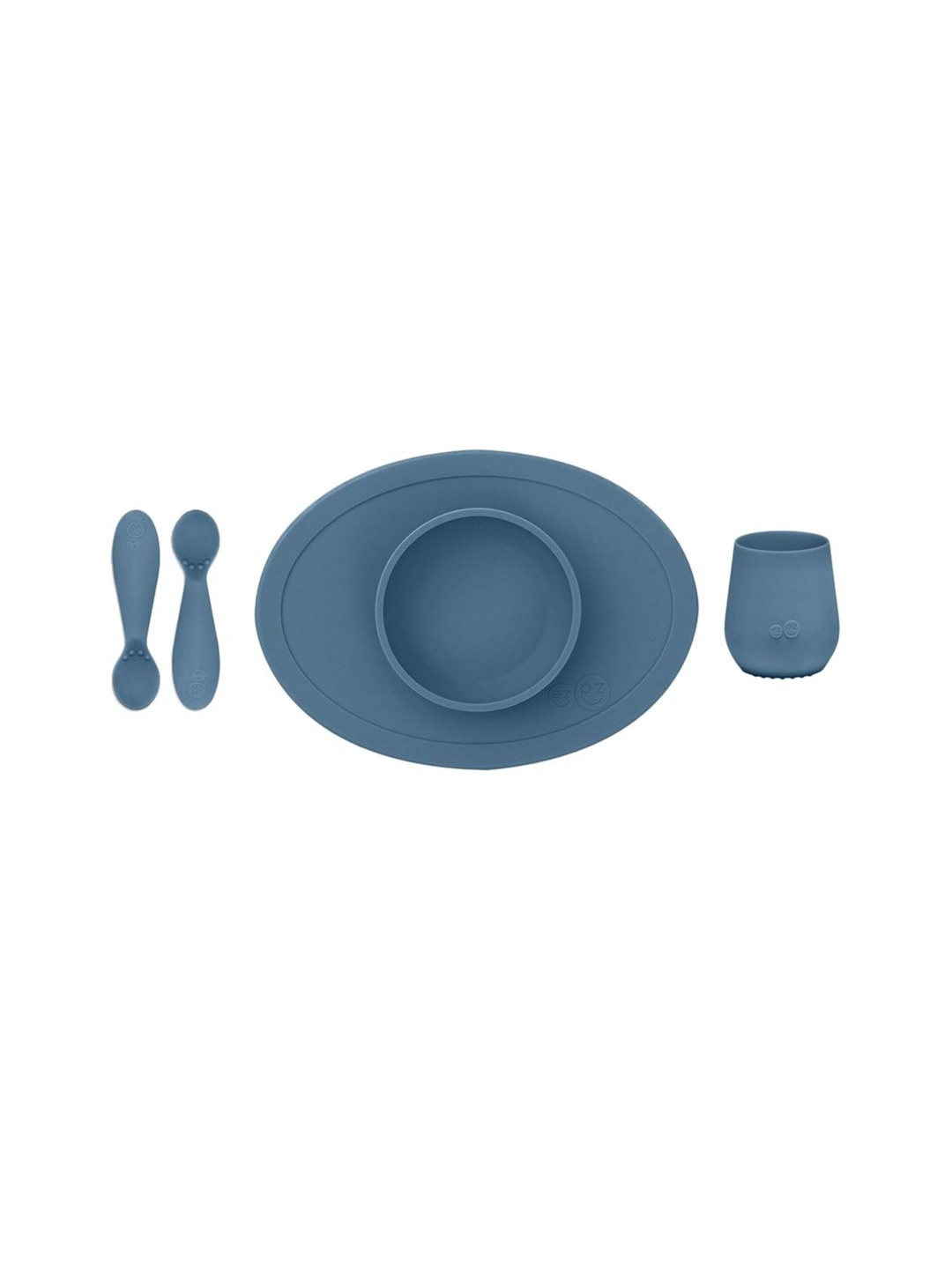 

ezpz Kids Blue Solid FDA Food Set, Navy blue