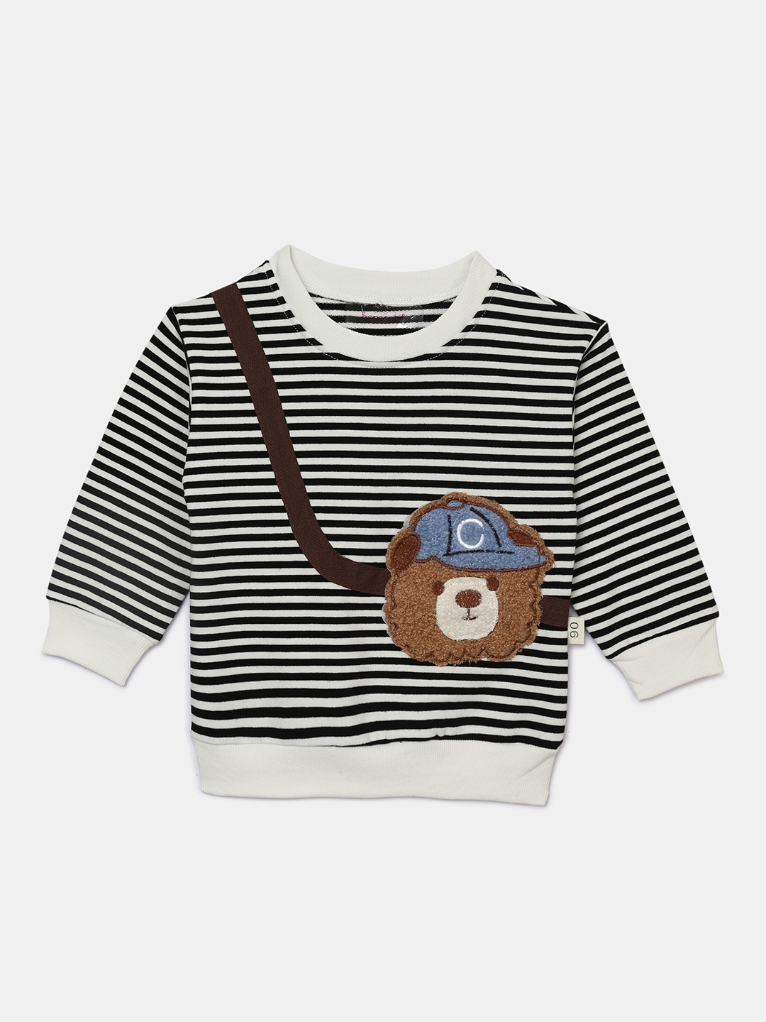 

Hopscotch Boys Black Striped Sweatshirt