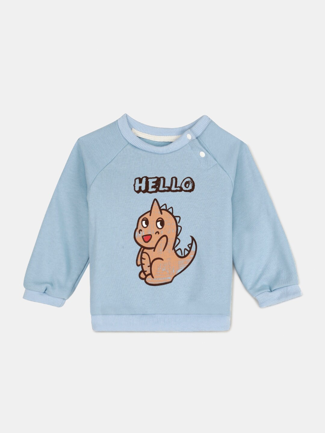 

Hopscotch Boys Blue Printed Sweatshirt