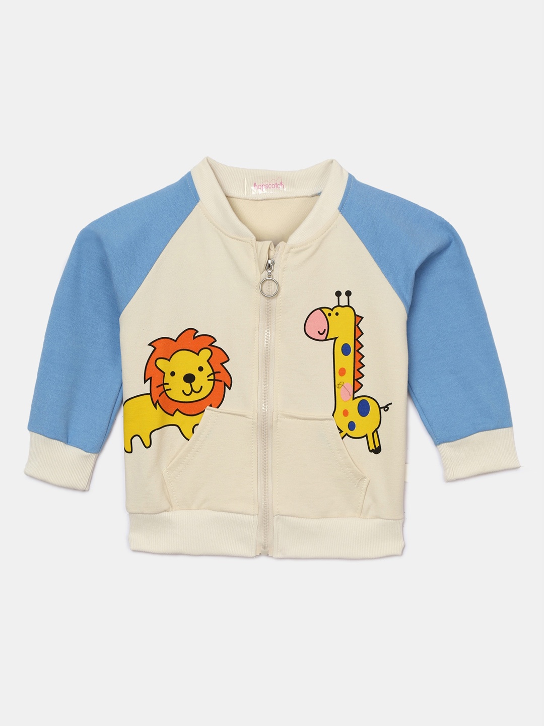 

Hopscotch Boys Blue Bomber With Patchwork Jacket