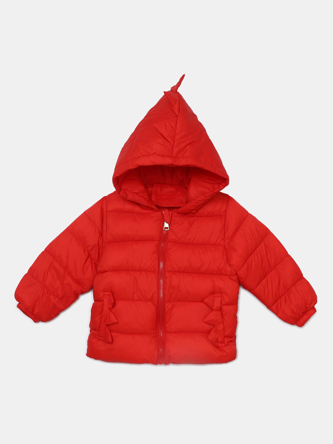 

Hopscotch Boys Red Solid Puffer Jacket