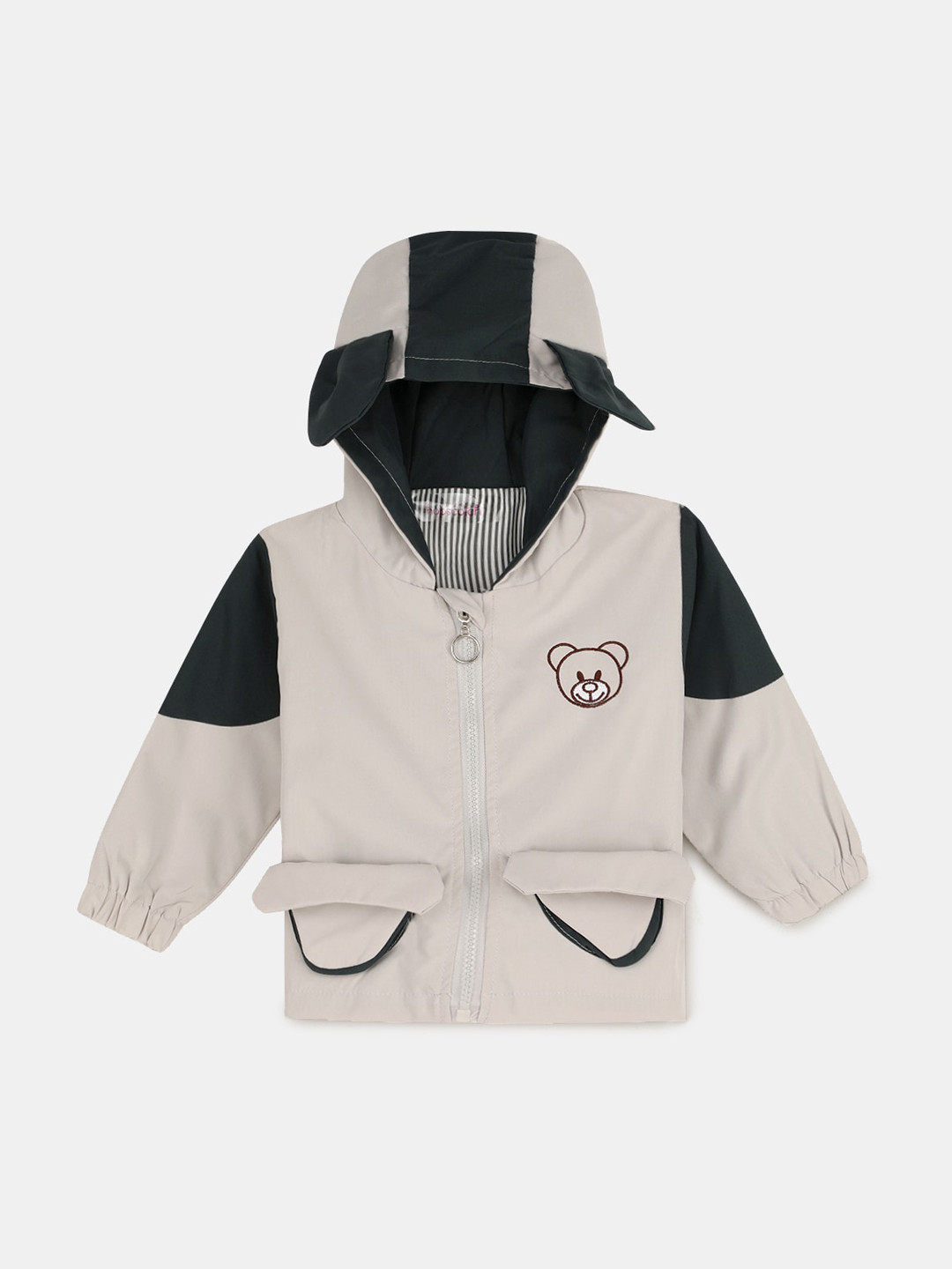 

Hopscotch Boys Green Crop Tailored Jacket with Patchwork
