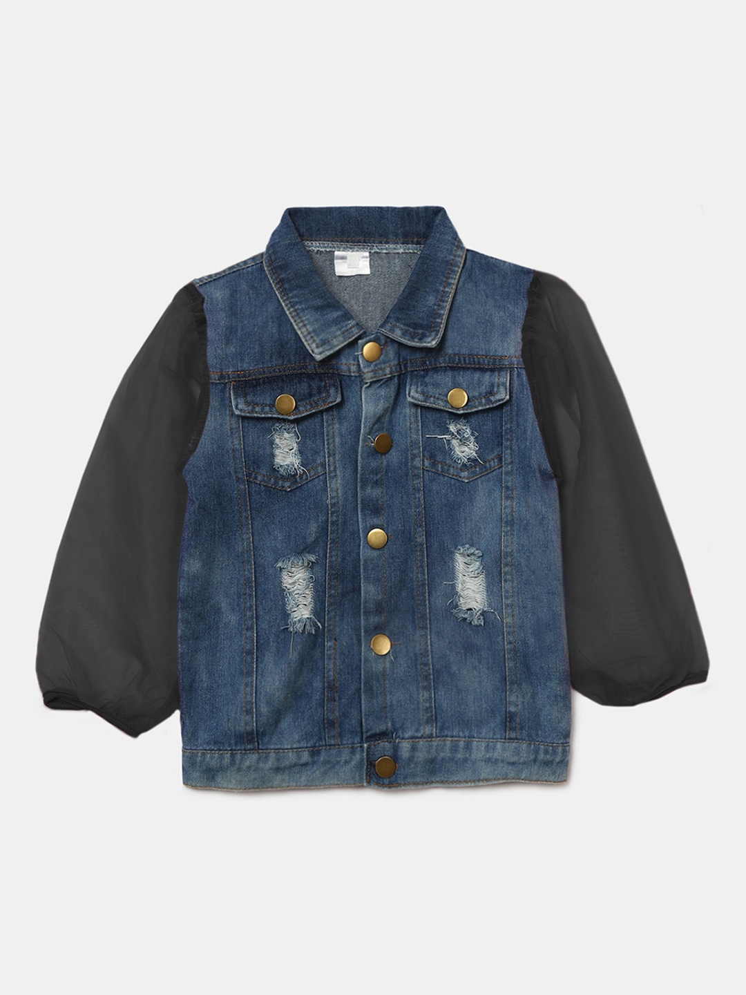 

Hopscotch Girls Black Washed Denim Jacket