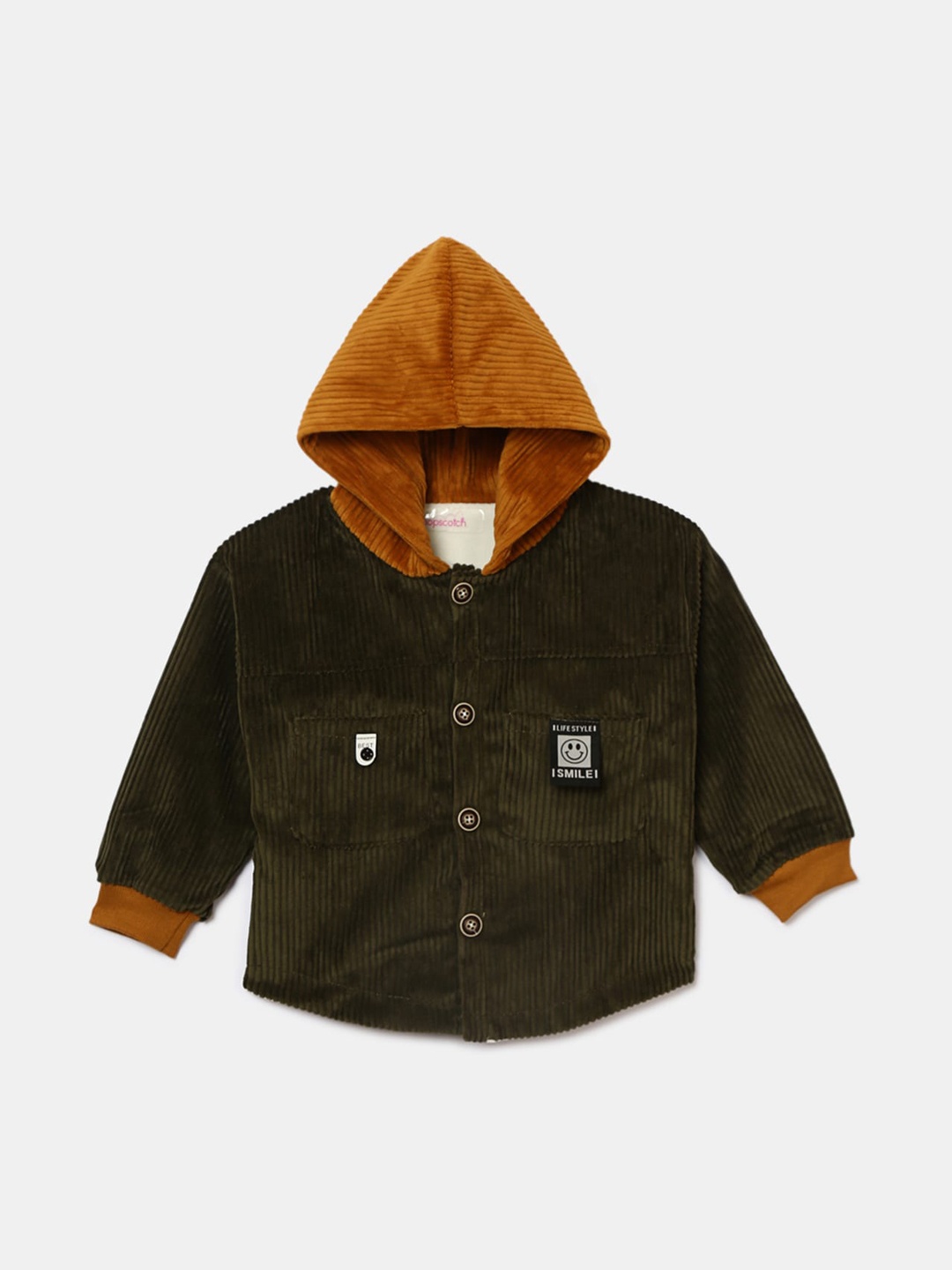 

Hopscotch Boys Green Brown Tailored Jacket