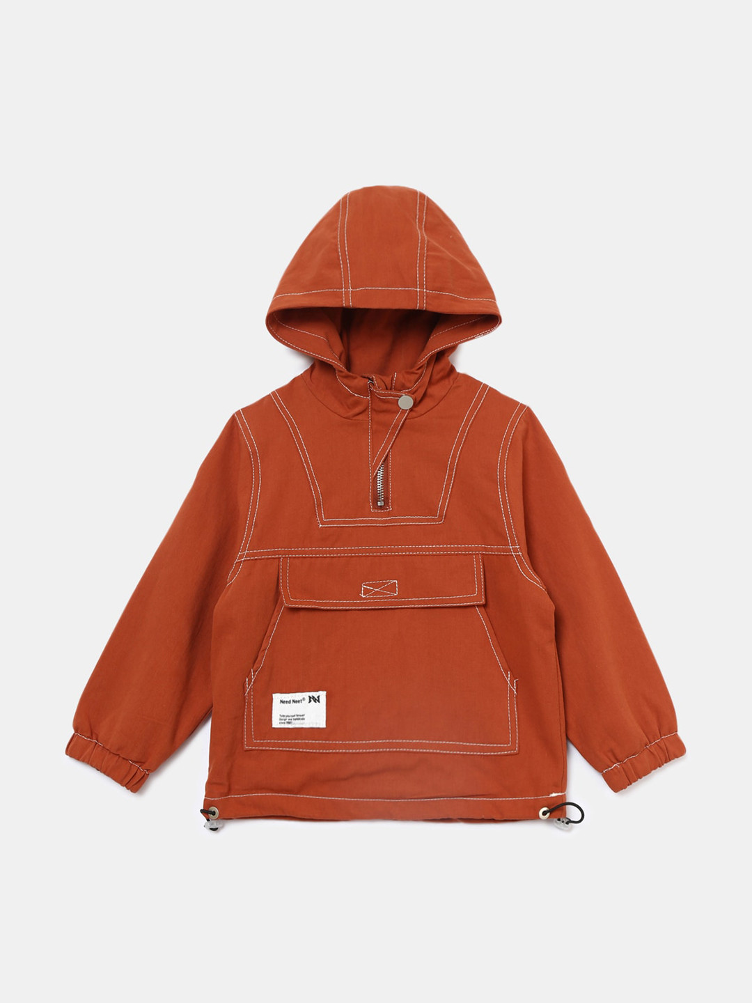 

Hopscotch Boys Red Striped Crop Sporty Jacket