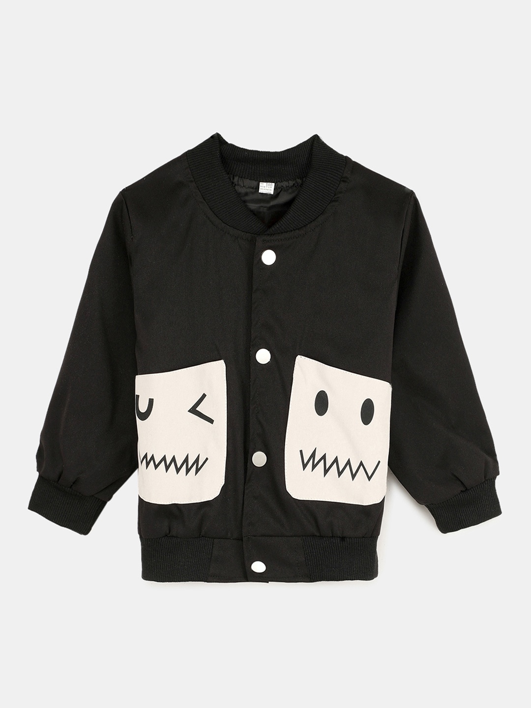 

Hopscotch Boys Black Bomber with Patchwork Jacket