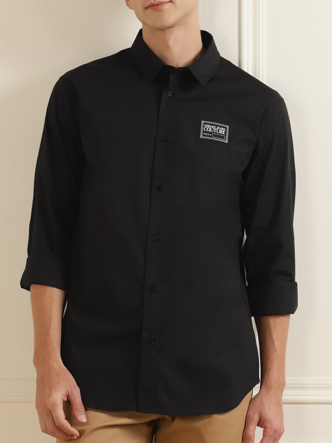 

Versace Jeans Couture Men Black Classic Casual Shirt