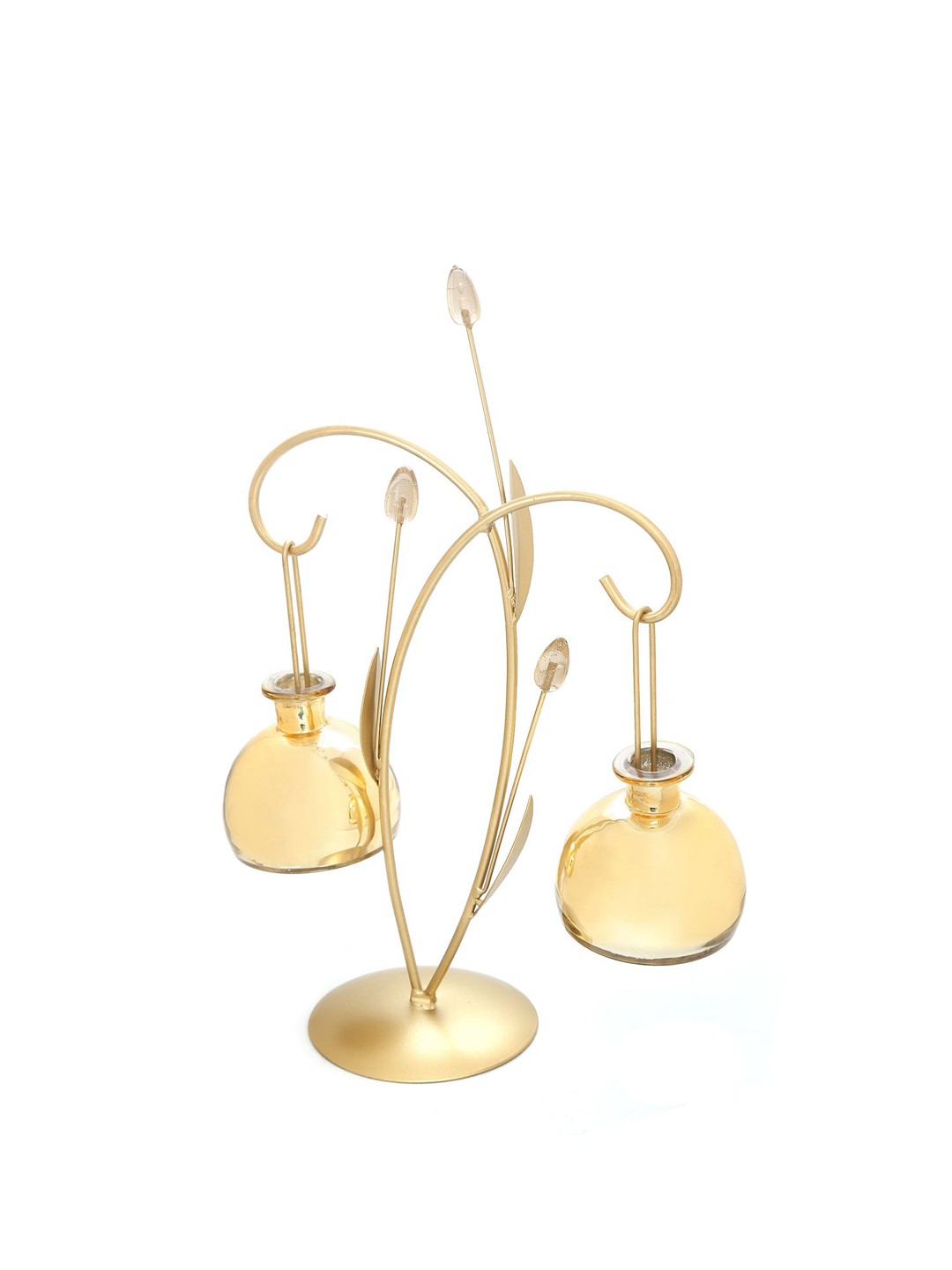 

Athome by Nilkamal Gold-Toned Lantern Ball Candle Stand