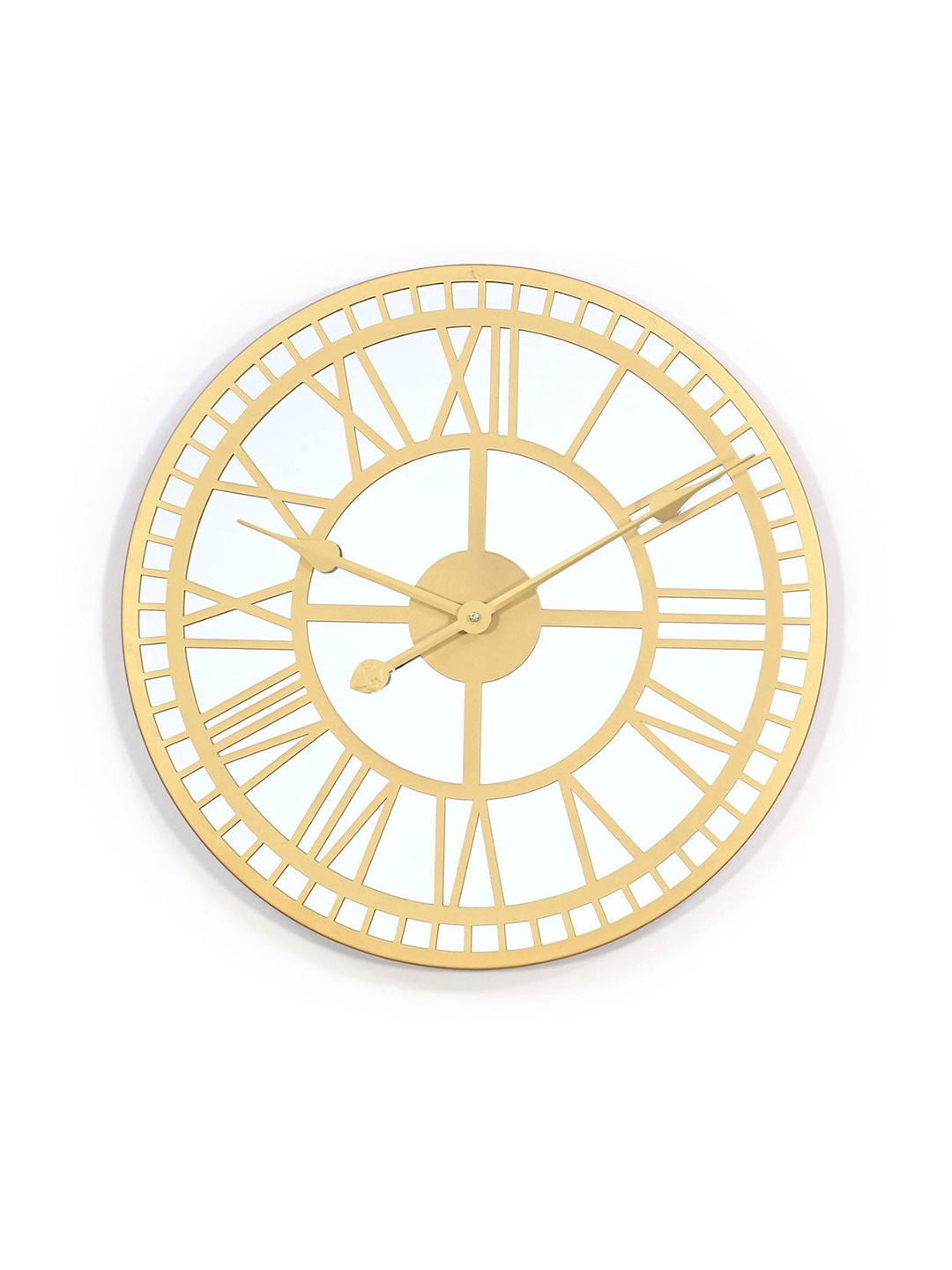 

Athome by Nilkamal Gold-Toned Contemporary Wall Clock