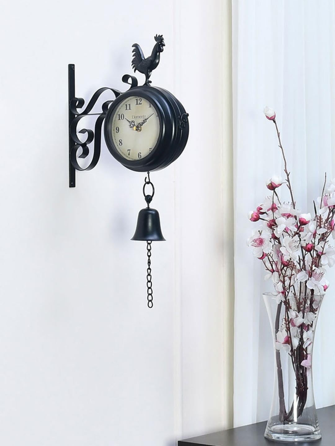 

Athome by Nilkamal Black Contemporary Wall Clock