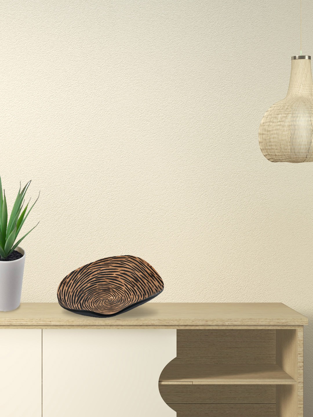 

Athome by Nilkamal Brown Cirque Bent Platter