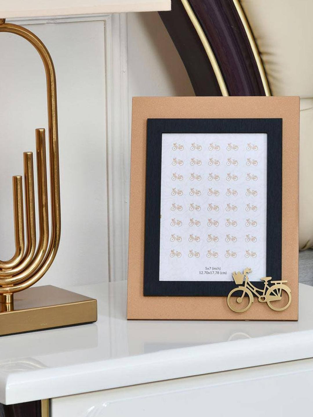 

Athome by Nilkamal Beige & Gold Rectangular Photo Frame