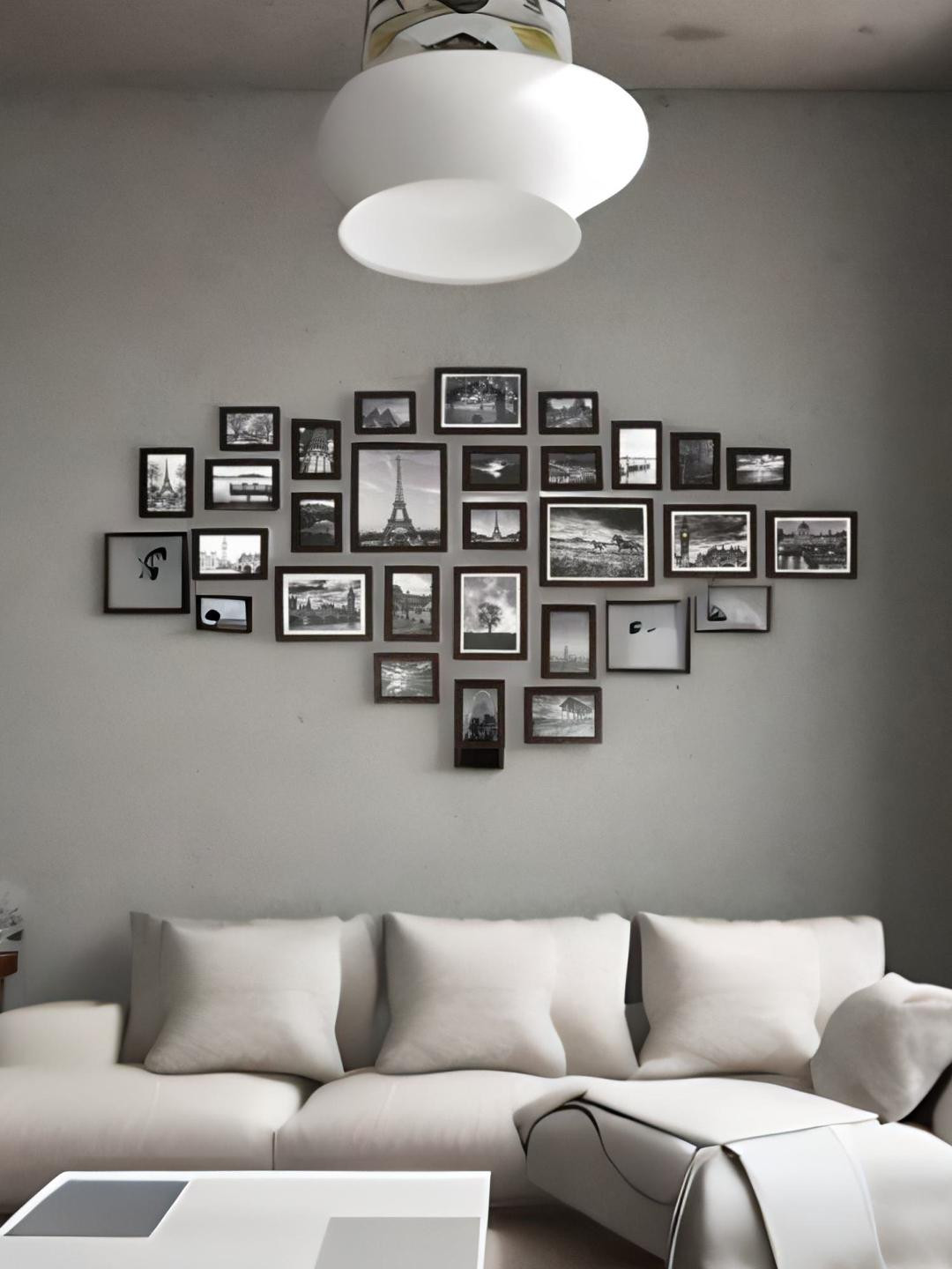

Athome by Nilkamal Set of 26 Brown Solid Wall Photo Frame