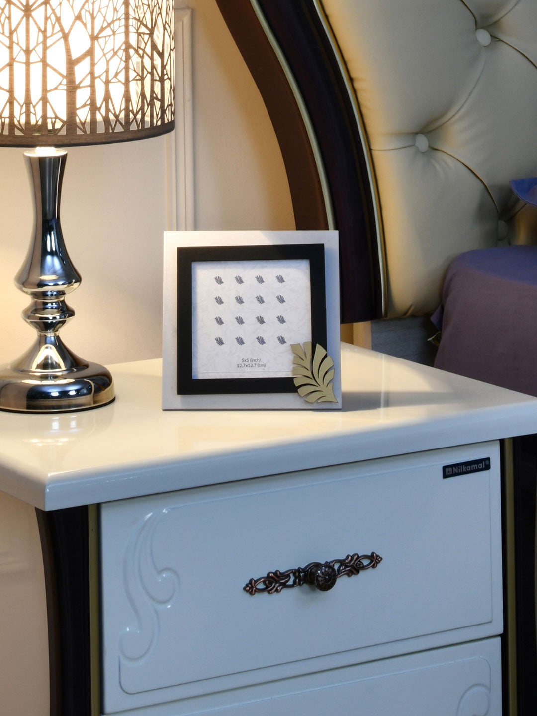 

Athome by Nilkamal Set Of 8 Black Solid Photo Frames