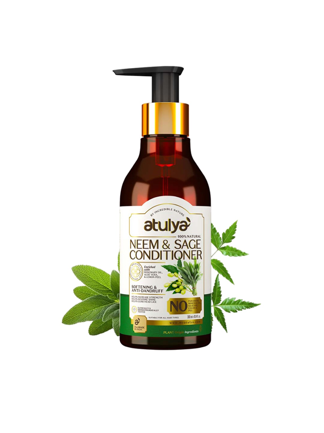 

Atulya Neem & Sage Anti-Dandruff Hair Conditioner - 300 ml, White