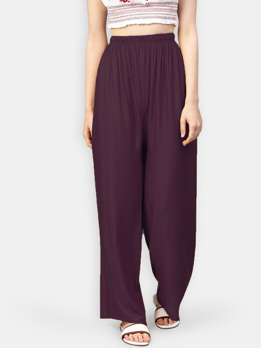 

Jompers Women Purple Palazzos