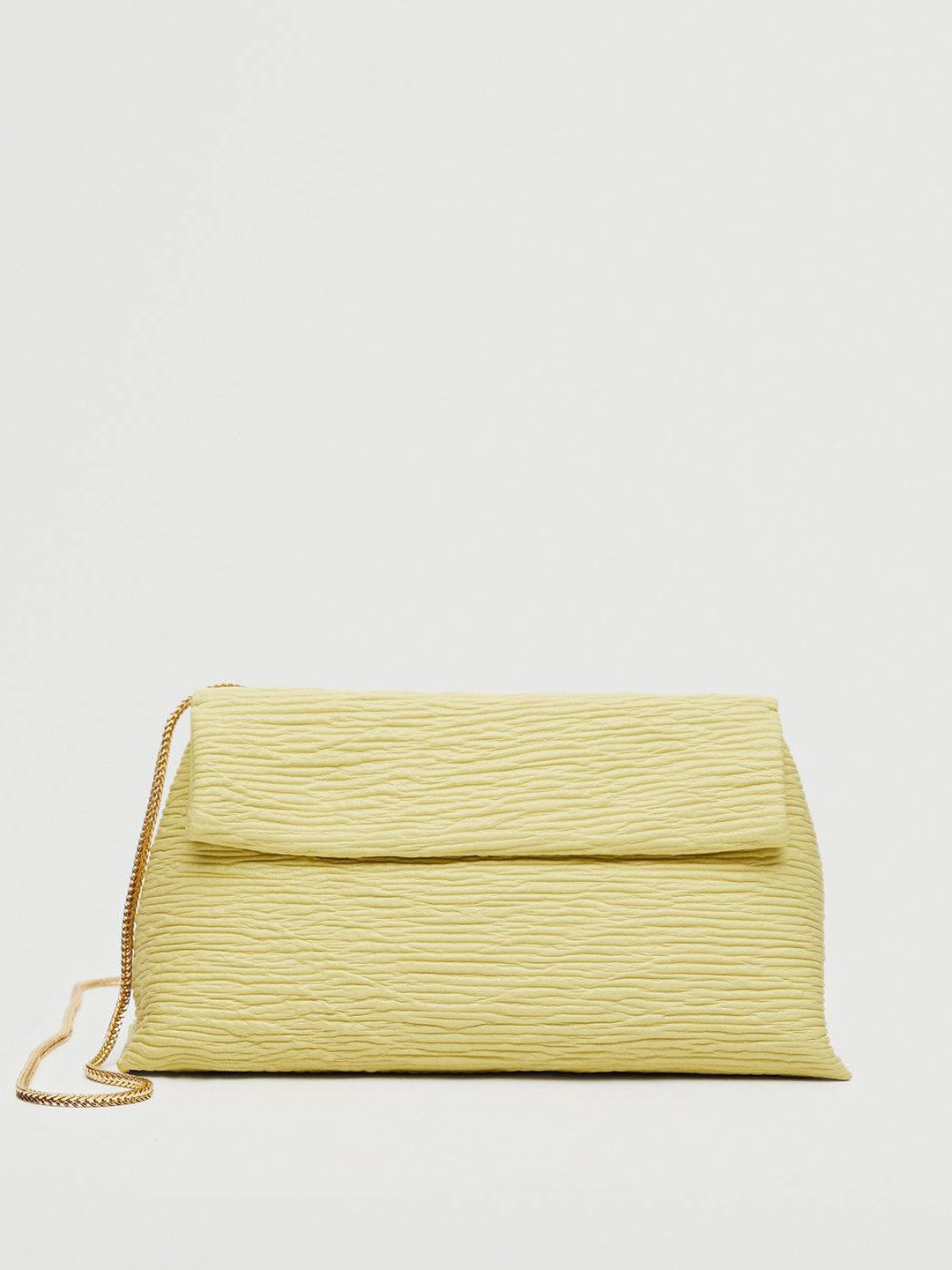 

MANGO Lime Green Textured Sling Bag