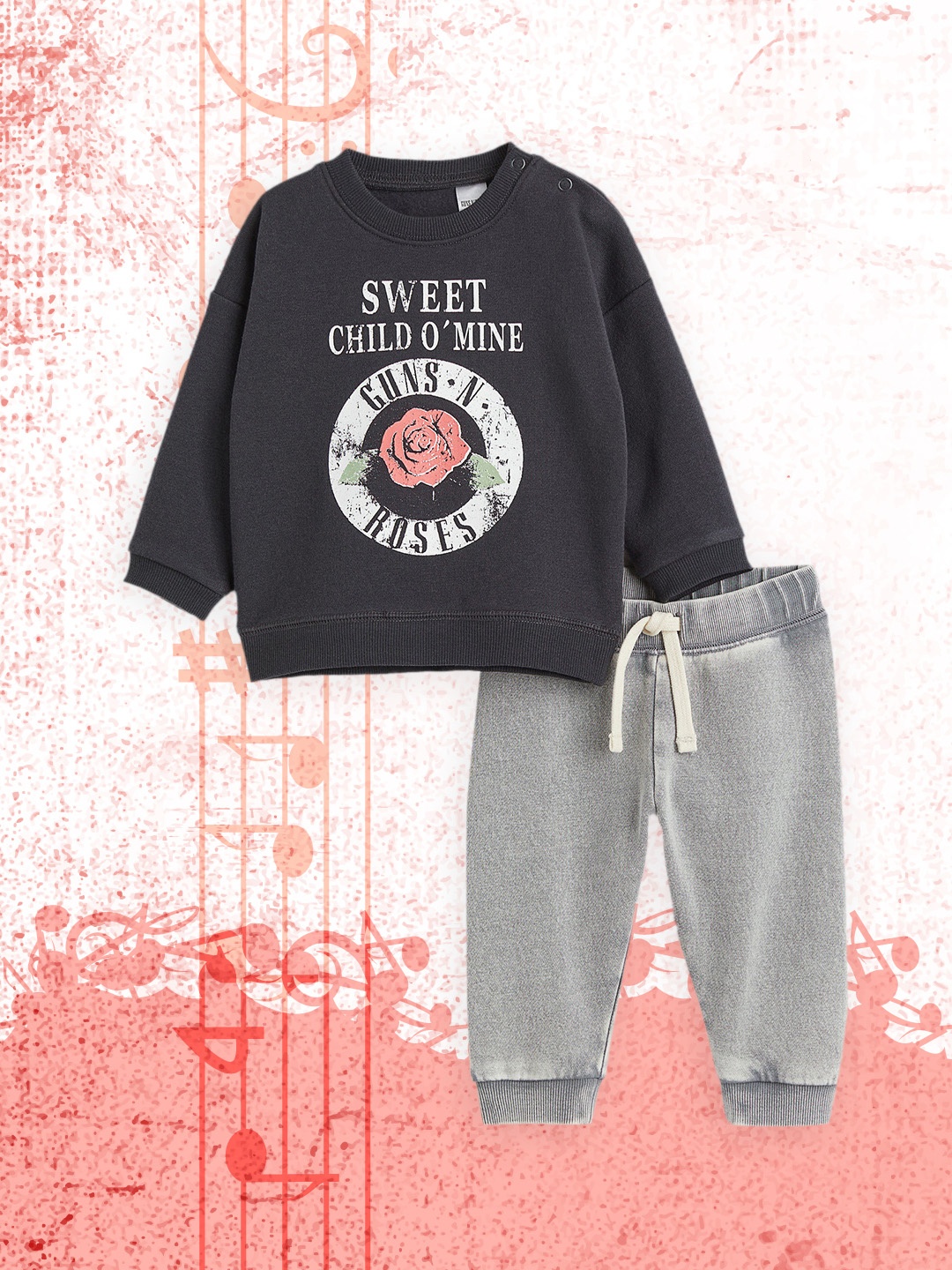 

H&M Boys 2-Piece Sweatshirt Set, Grey