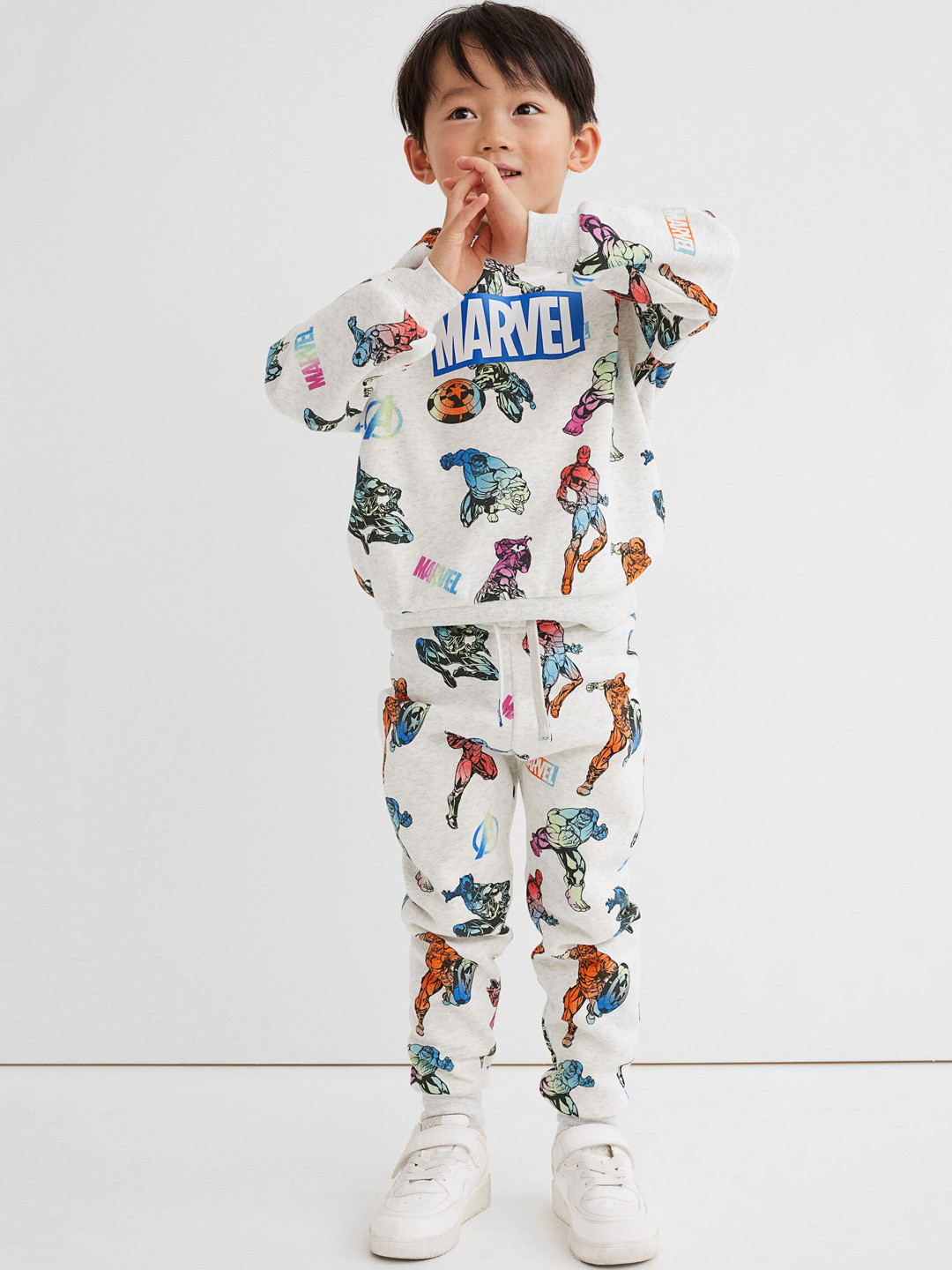 

H&M Boys Grey Printed Joggers