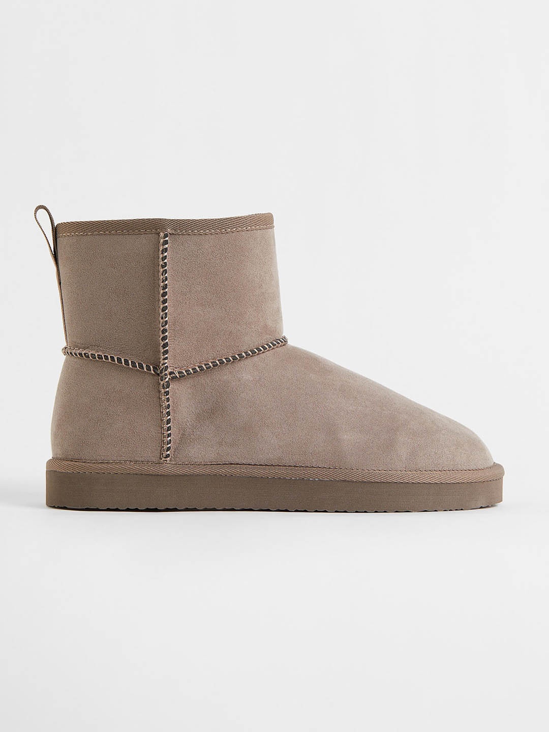 

H&M Men Beige Warm-Lined Slip-On Boots