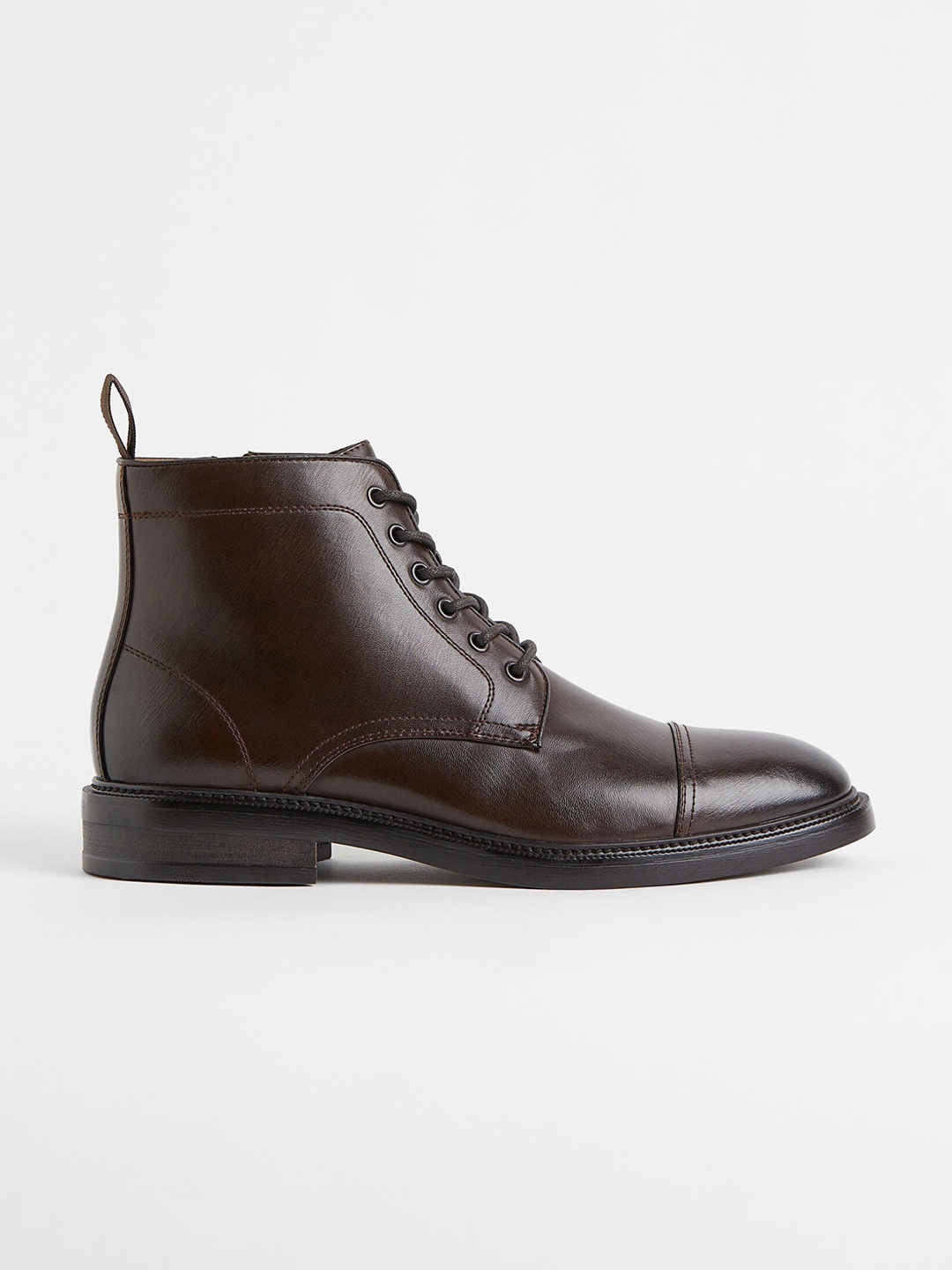 

H&M Men Brown Solid Mid Top Heeled Boots