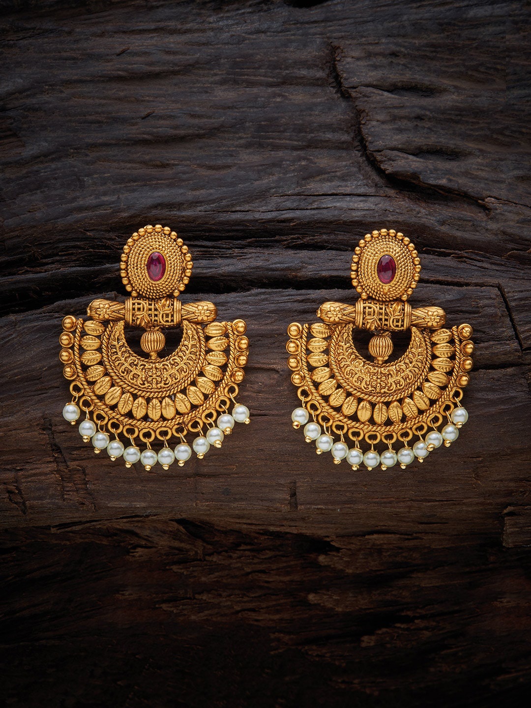 

Kushal's Fashion Jewellery Woman Gold-Toned Contemporary Drop Earrings