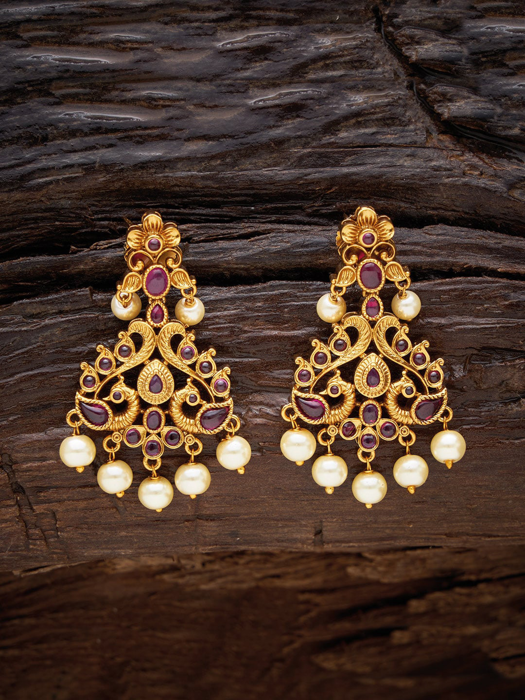

Kushal's Fashion Jewellery Gold-Toned Contemporary Drop Earrings