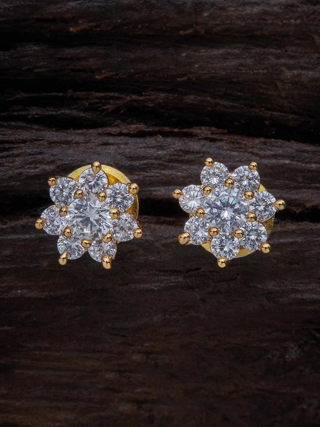 

Kushal's Fashion Jewellery Gold-Toned Contemporary Studs Earrings