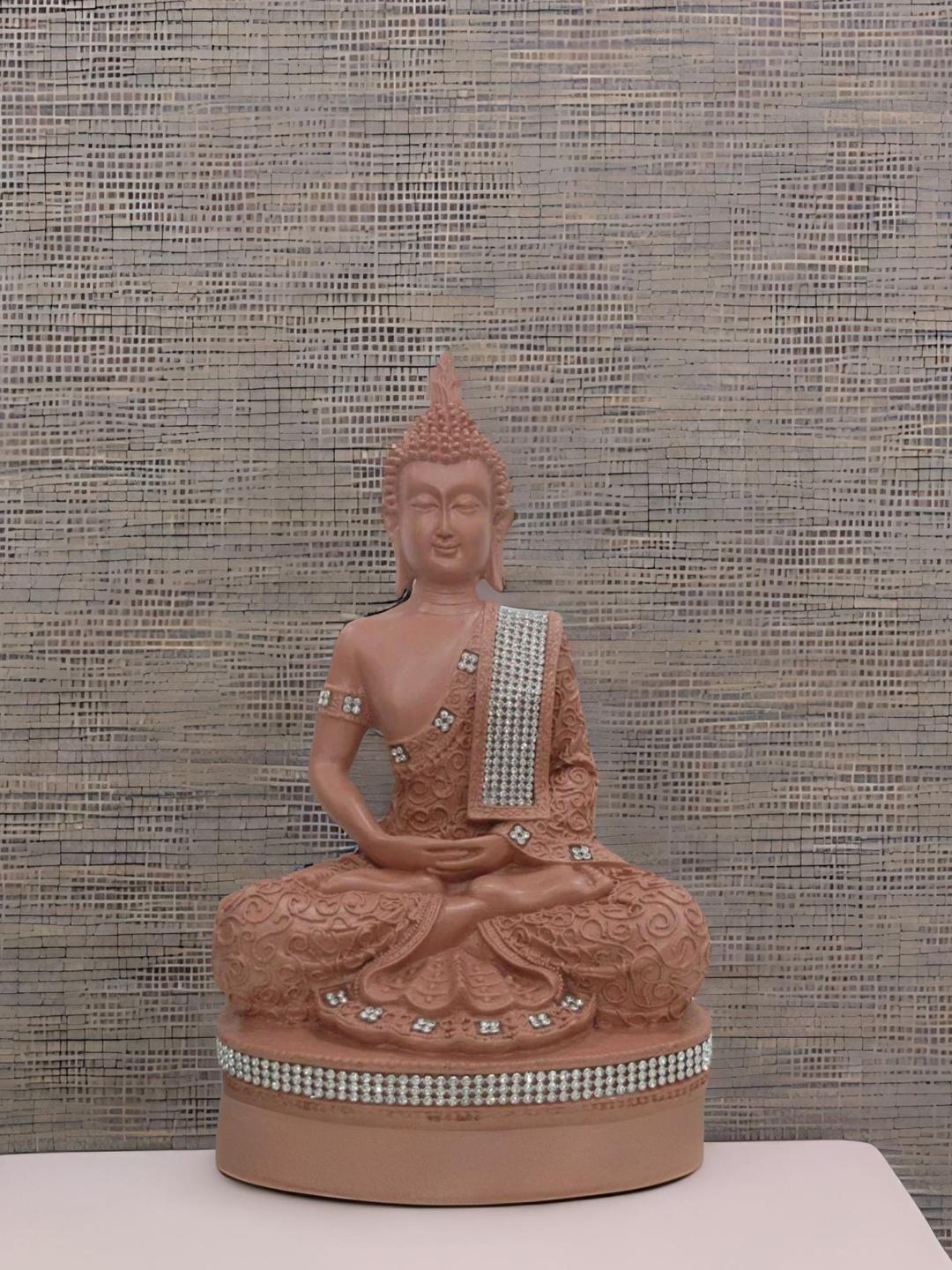 

Athome by Nilkamal Brown Dhyana Buddha Showpiece