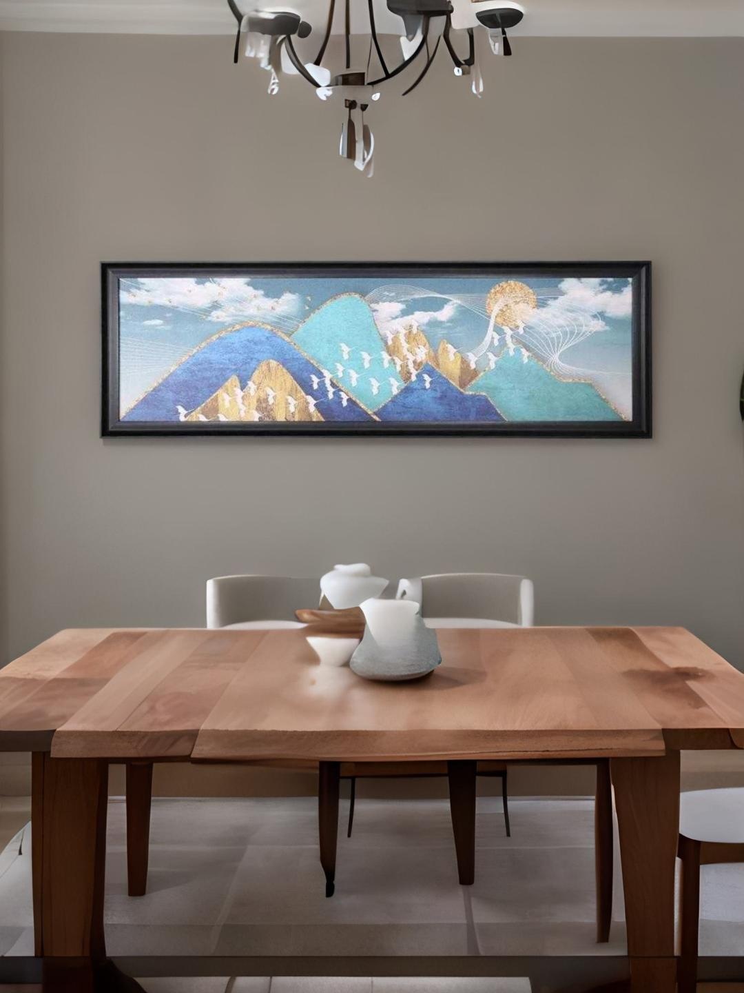 

Athome by Nilkamal Sea Green Abstract Hills Wall Photo Frame