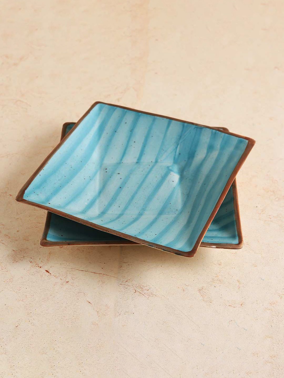 

Wonderchef Teramo Blue Stoneware Square Platter