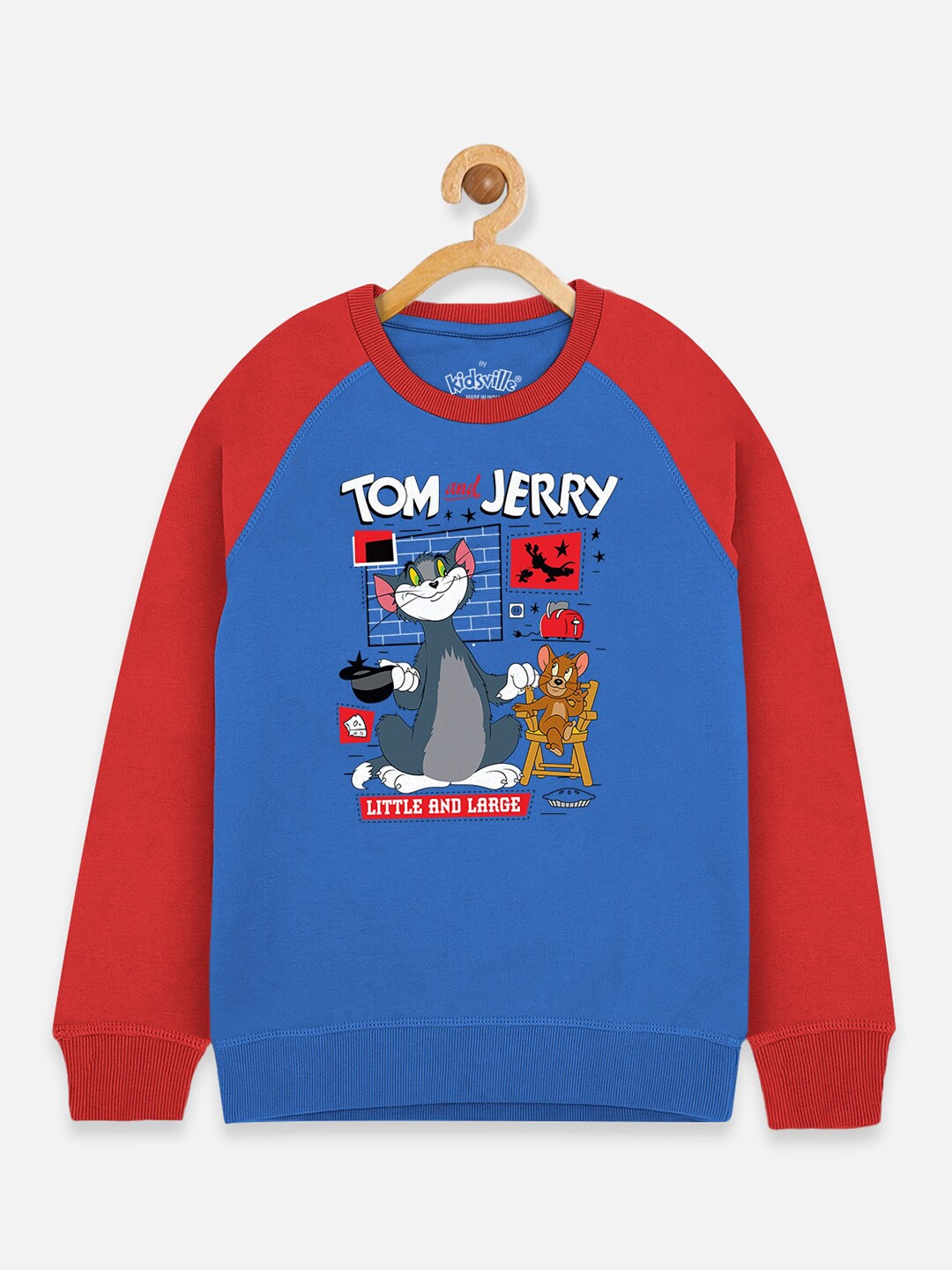 

Kids Ville Boys Multicoloured Tom & Jerry Printed Sweatshirt, Multi