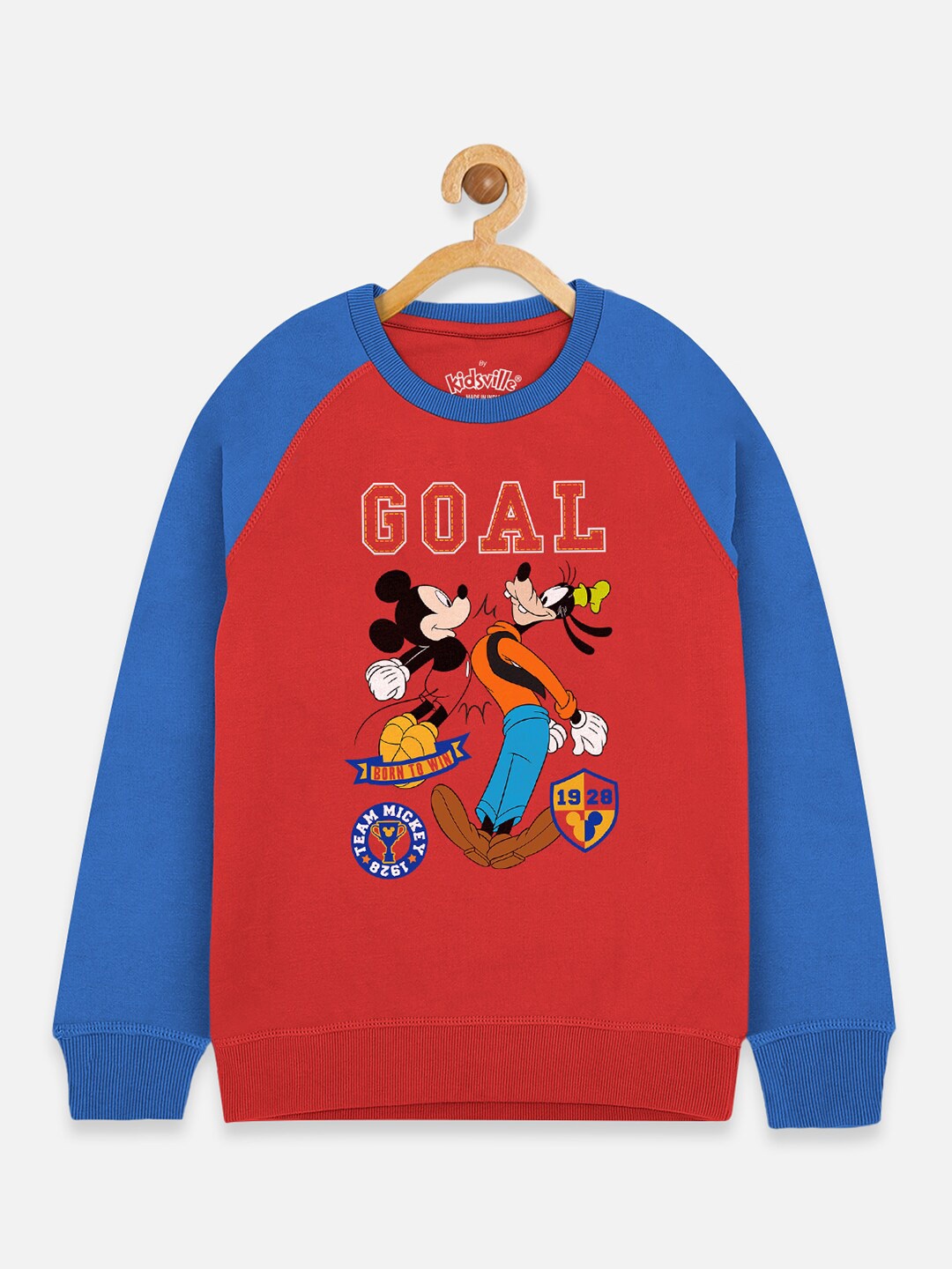 

Kids Ville Boys Multicoloured Mickey & Friends Printed Sweatshirt, Multi