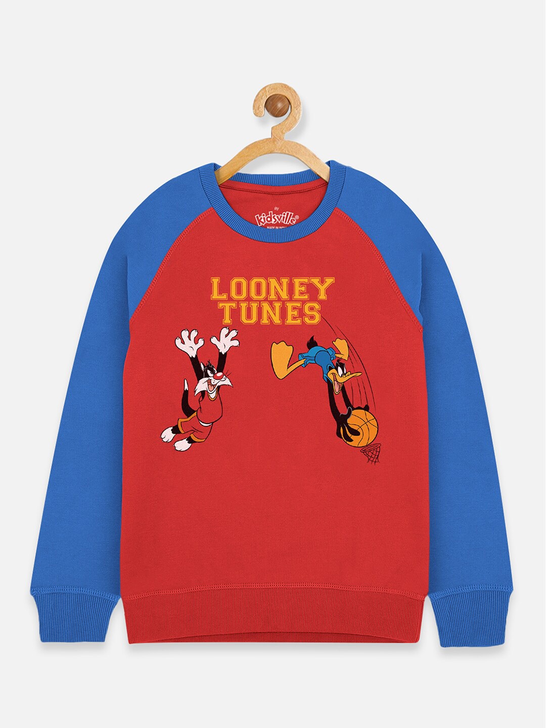 

Kids Ville Boys Looney Tunes Printed Cotton Sweatshirt, Multi