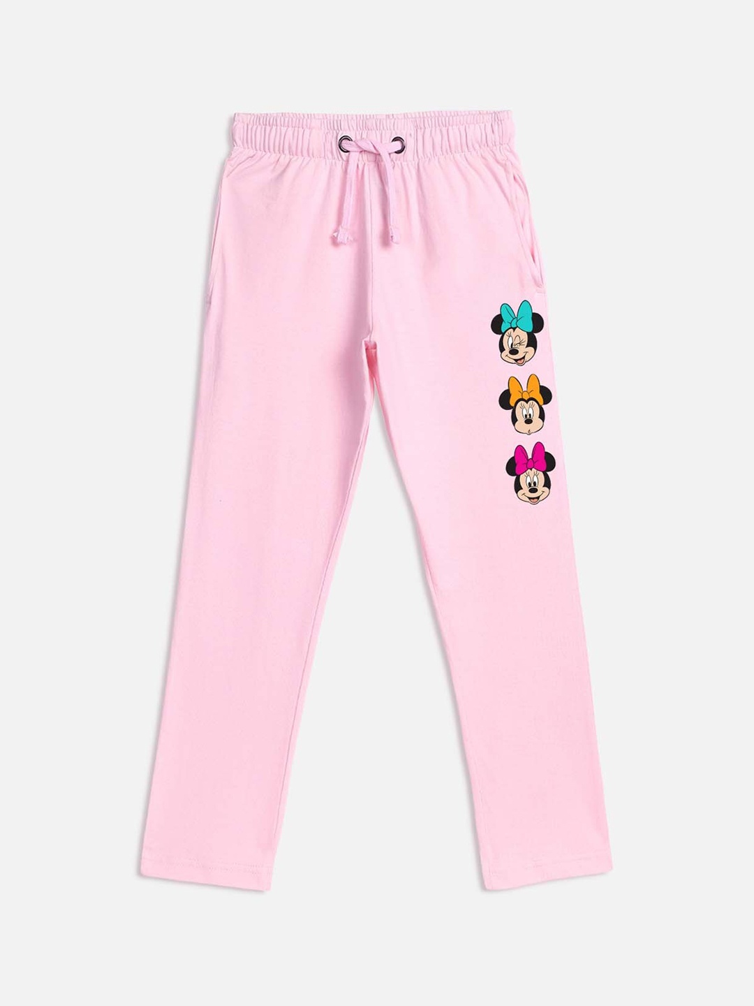 

Kids Ville Girls Pink Mickey & Friends Printed Lounge Pant