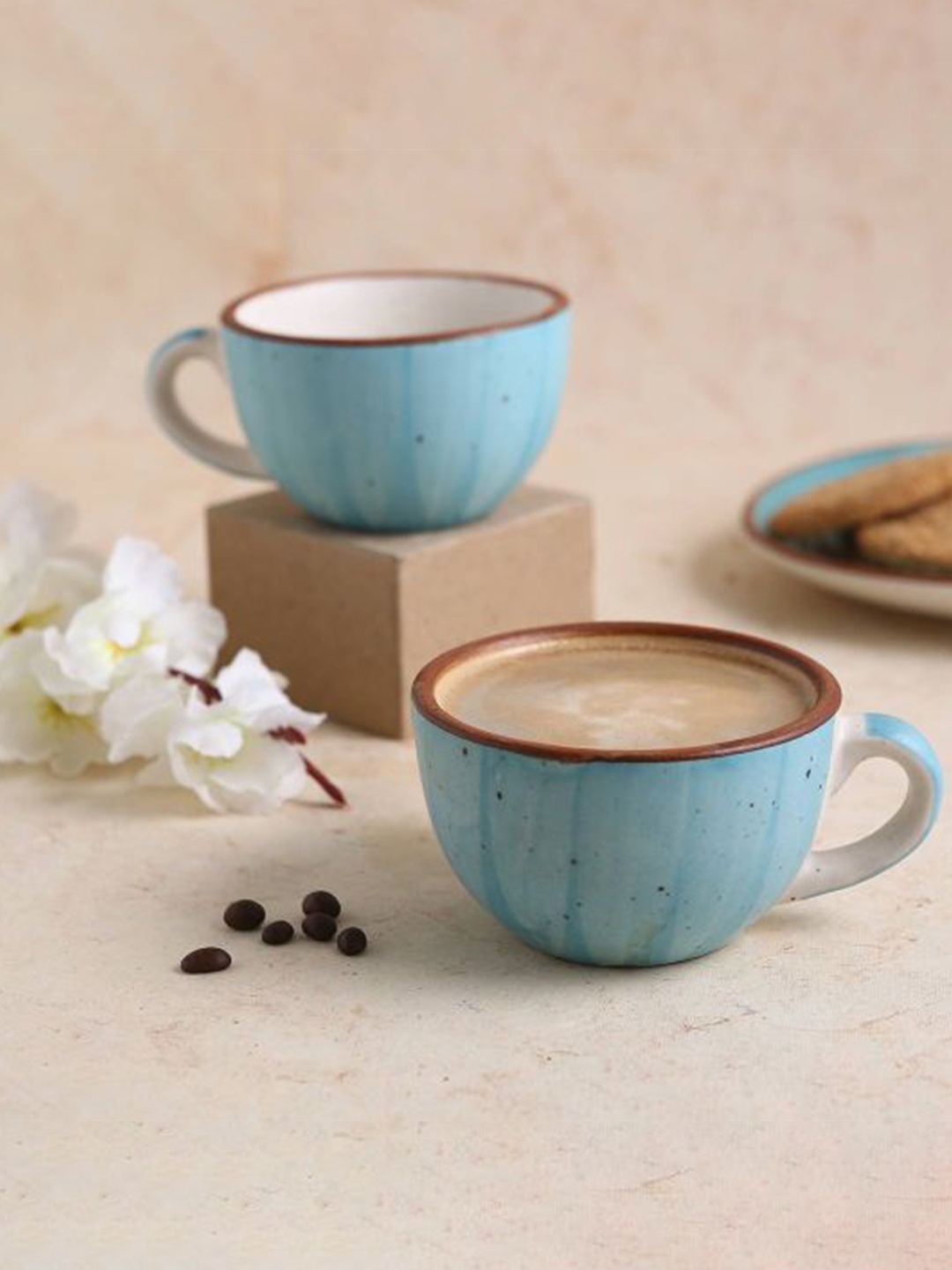 

Wonderchef Teramo Blue Stoneware Coffee Cup