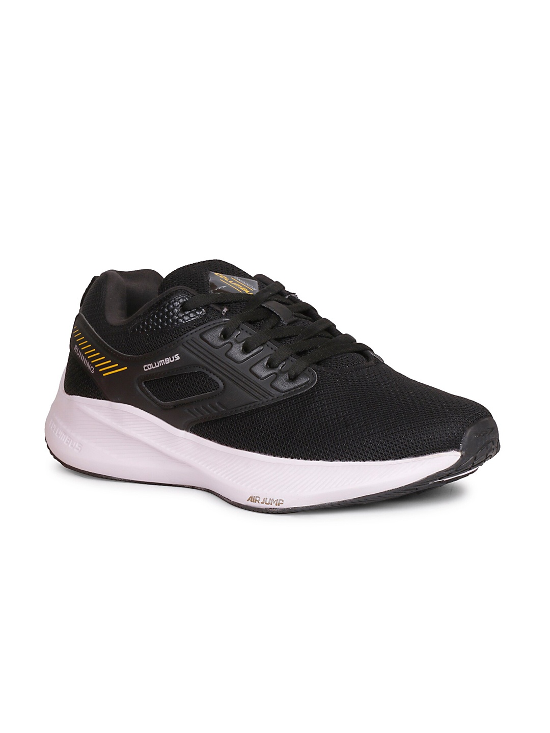 

Columbus Men Black Air Jump Memory Foam Mesh Running Shoes