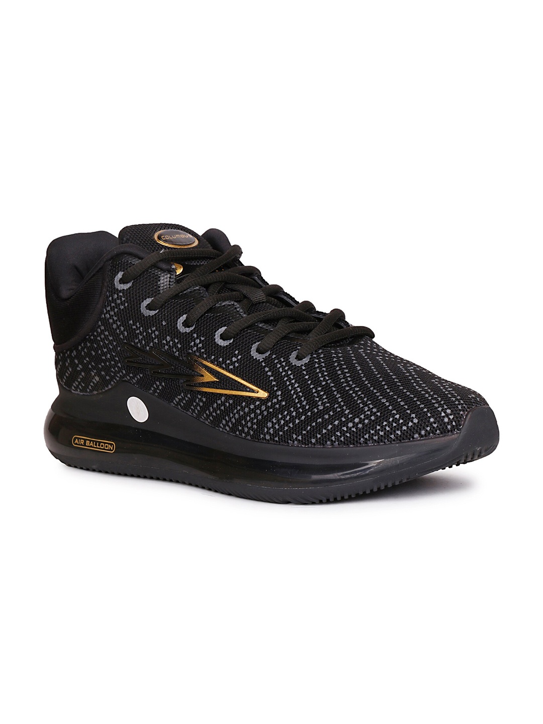 

Columbus Men Black Mesh Running Sport Shoes