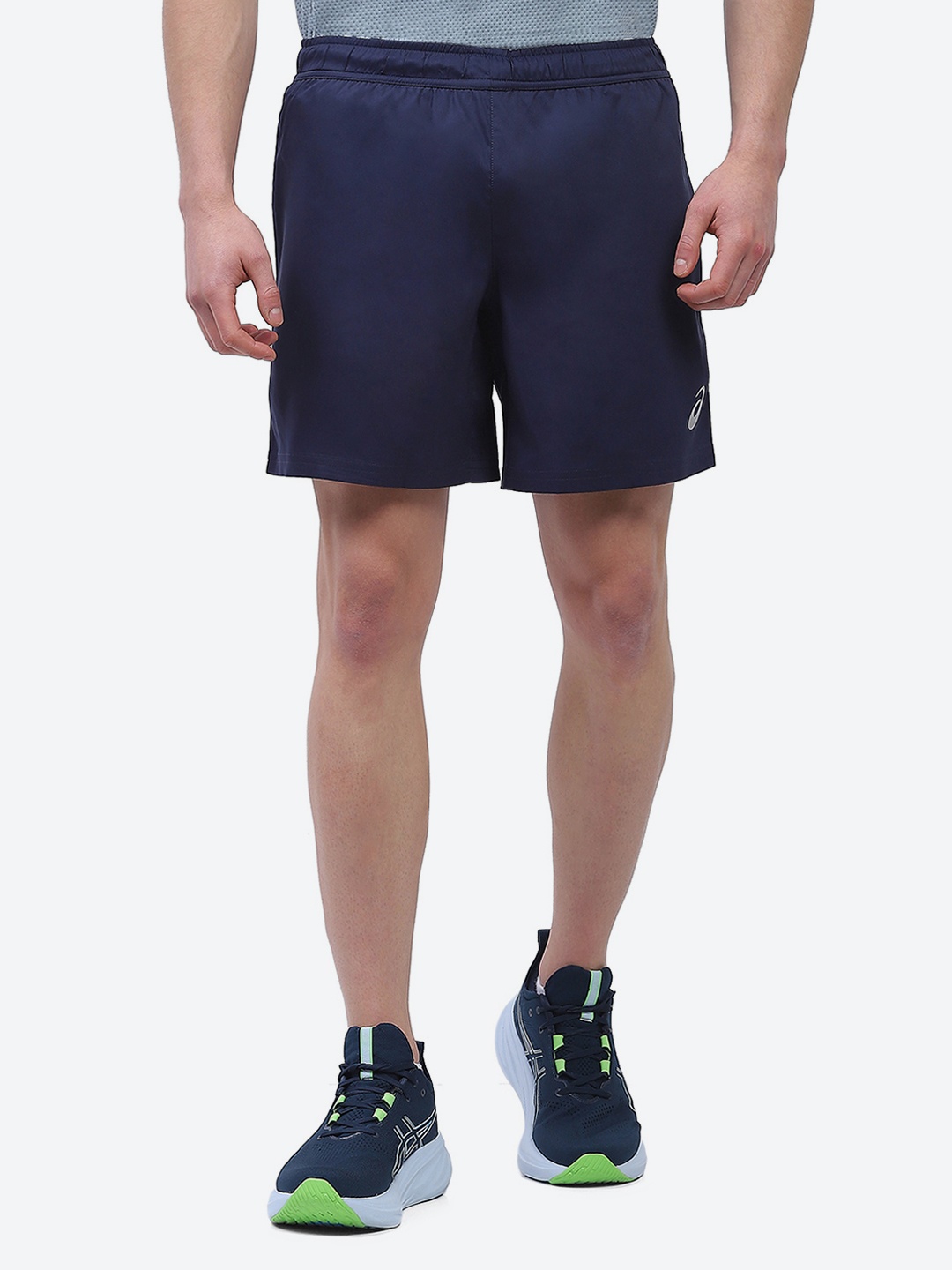 

ASICS Men Navy Blue Solid Above Knee Mid Rise Inner Woven Shorts