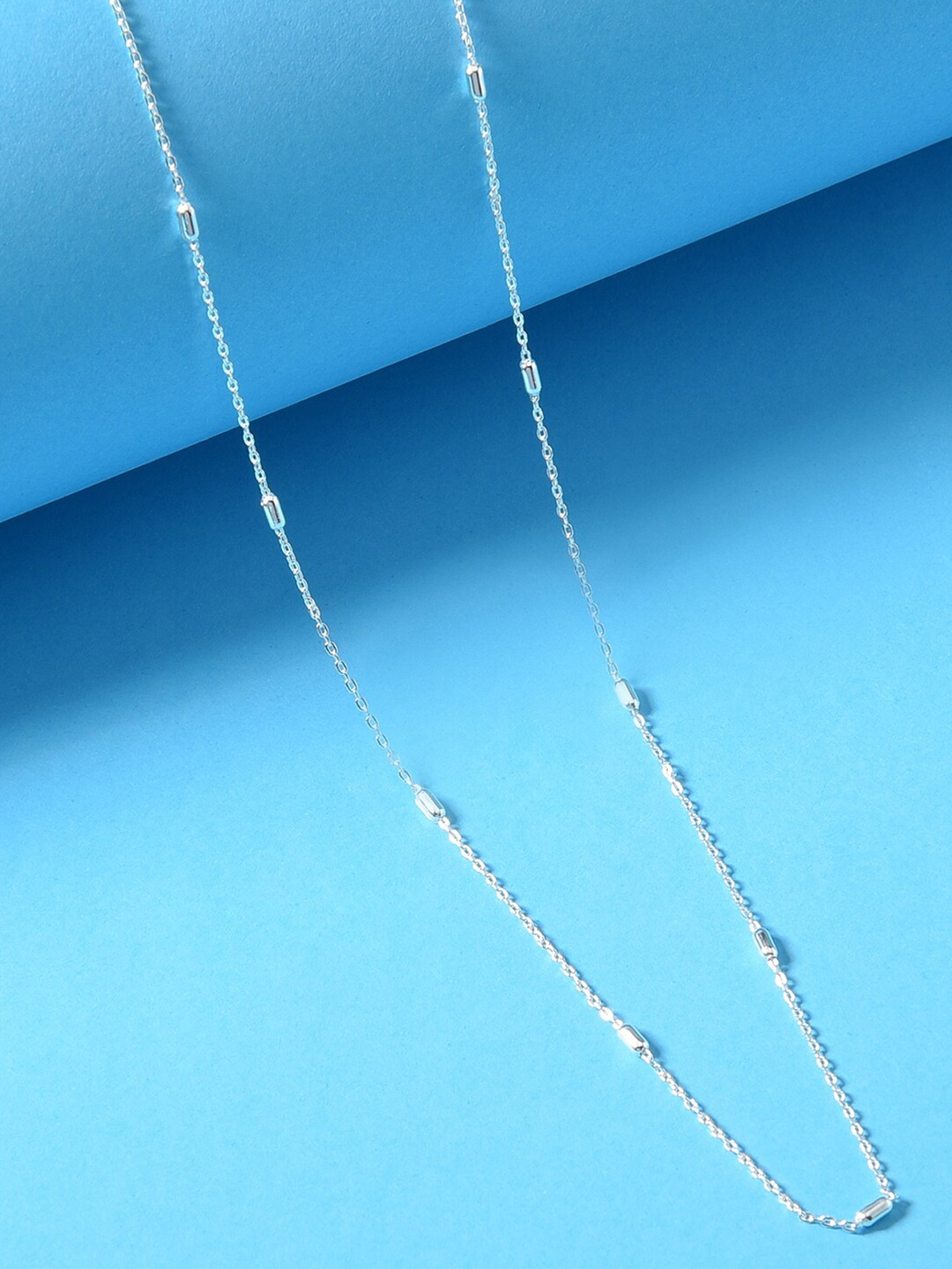 

Accessorize London 925 Pure Sterling Silver Slub Chain Necklace