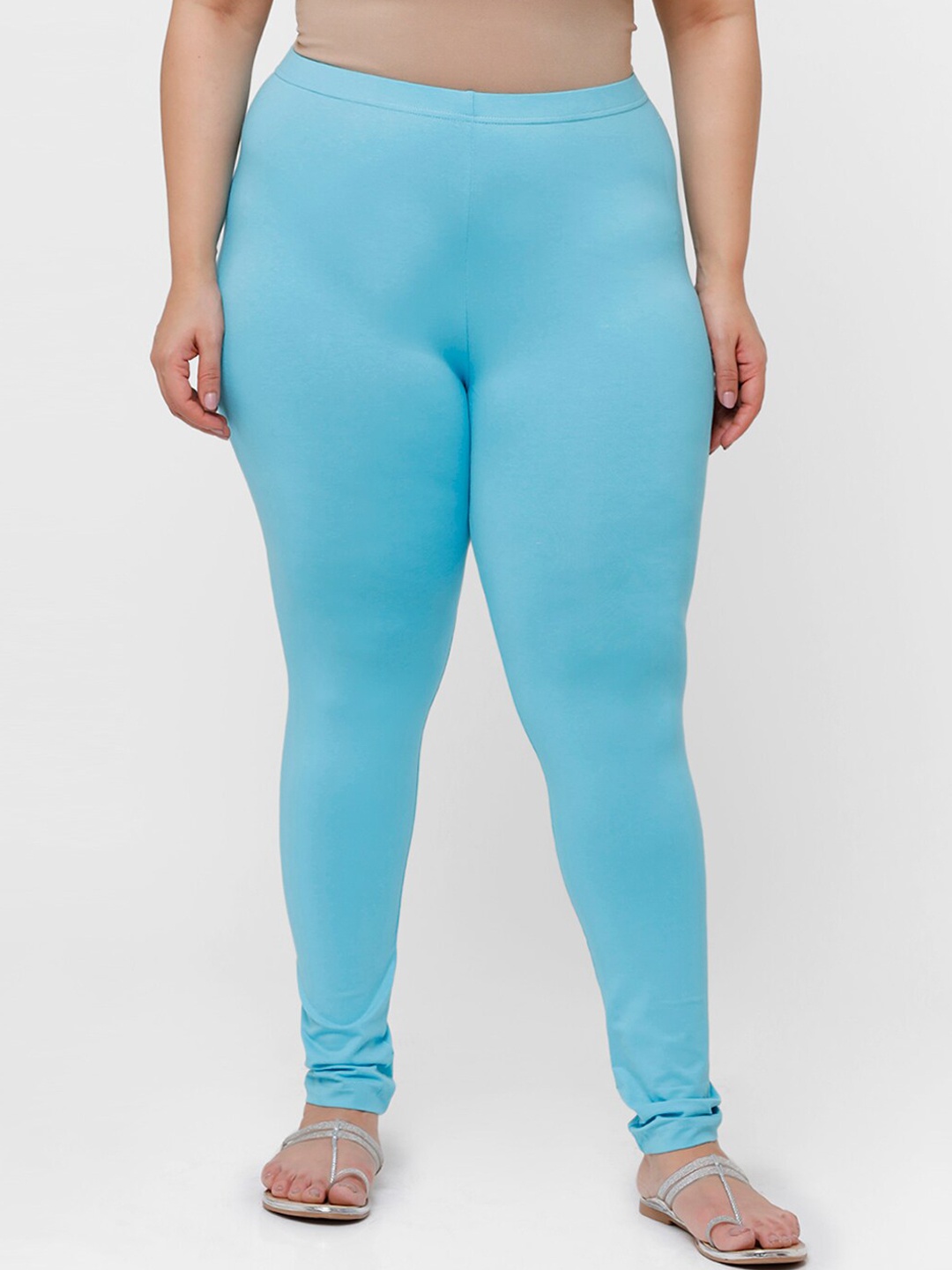 

De Moza Women Blue Solid Ankle-Length Leggings