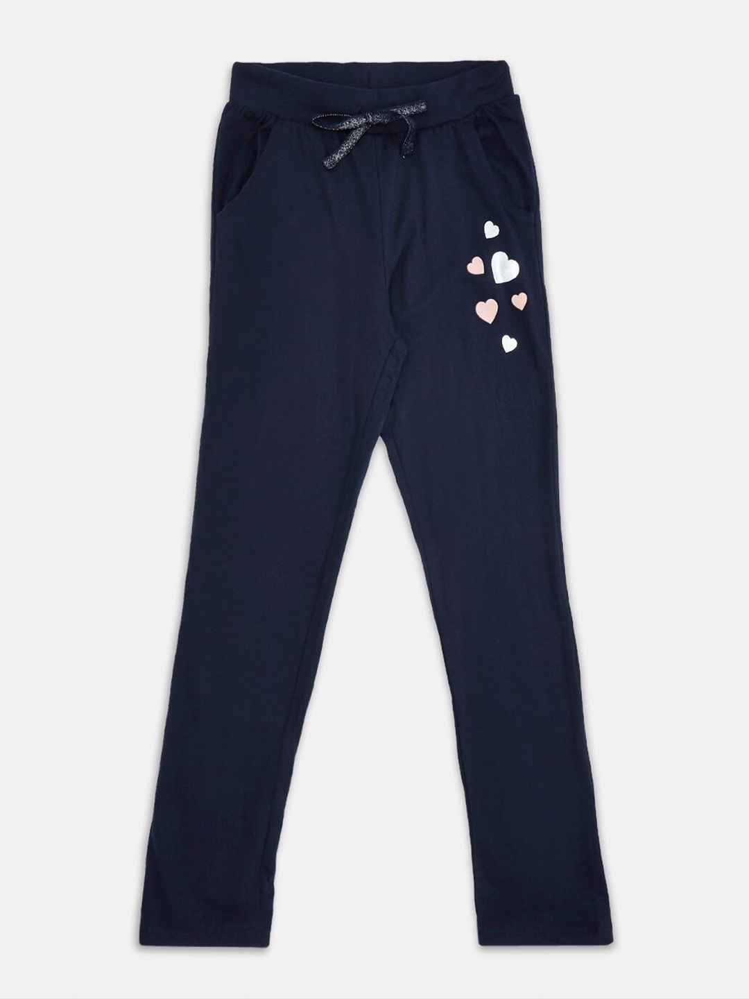

Pantaloons Junior Girls Navy Blue Pure Cotton Jeggings