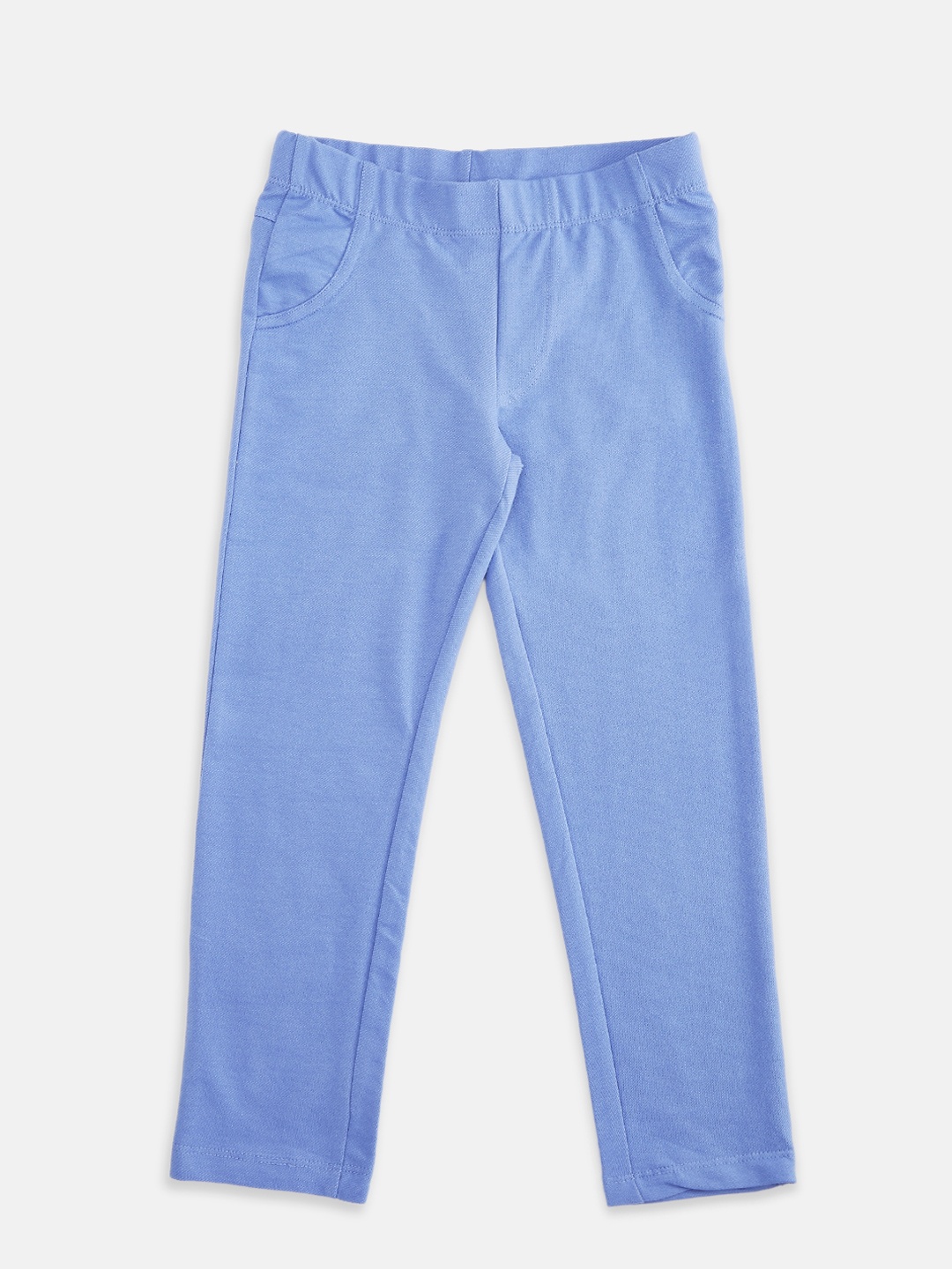 

Pantaloons Junior Girls Blue Solid Jeggings