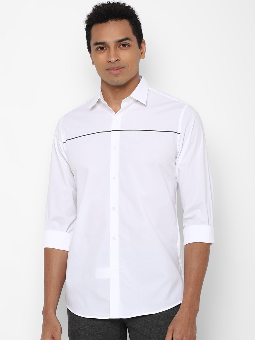 

Allen Solly Men White Slim Fit Casual Shirt
