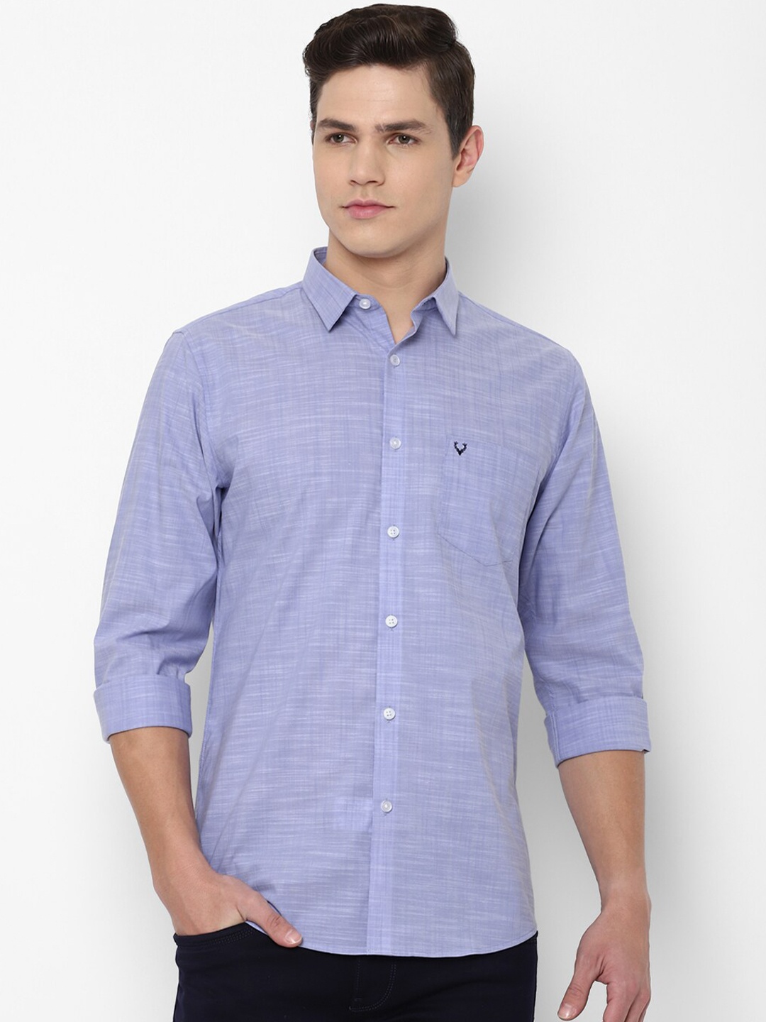 

Allen Solly Men Blue Slim Fit Casual Shirt