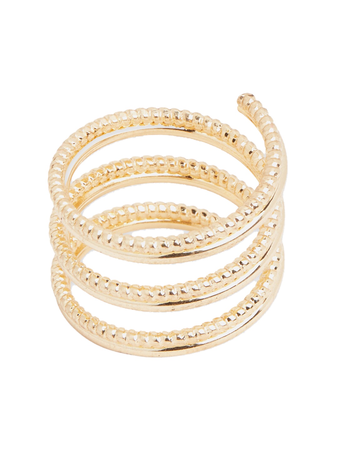 

20Dresses Gold-Toned Textured Finger Ring