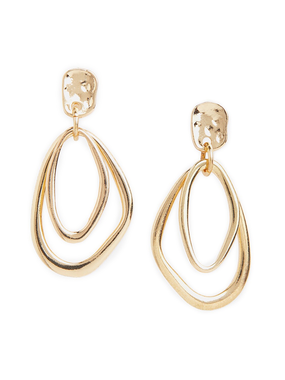 

20Dresses Gold-Toned Contemporary Drop Earrings